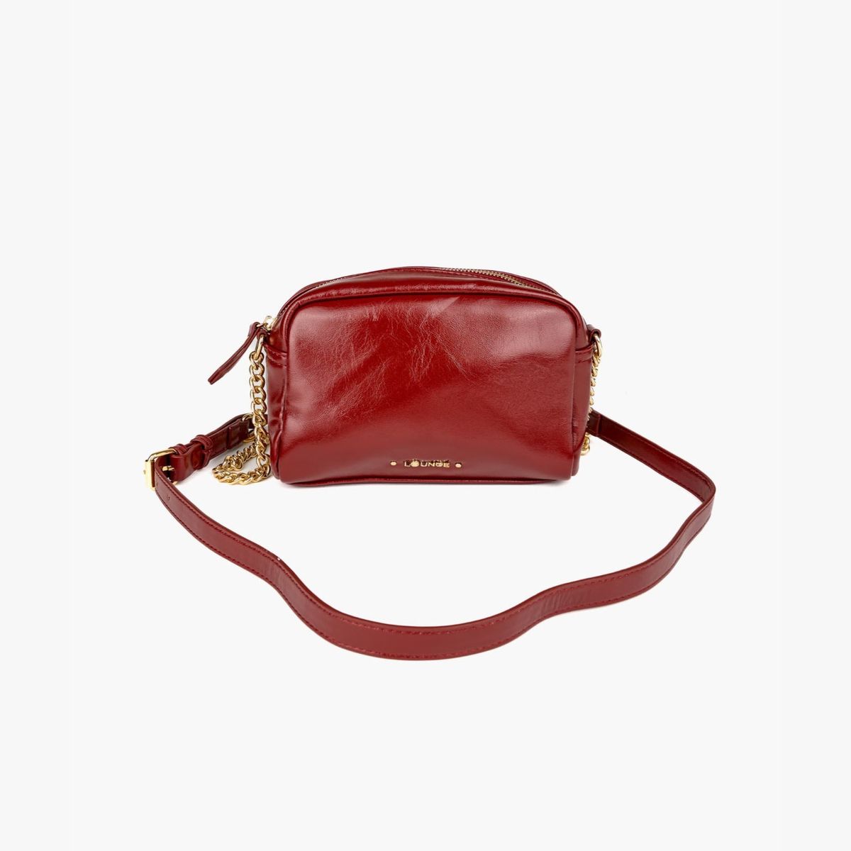 LOUNGE - Cartera Bandolera Mujer Croco Rojo