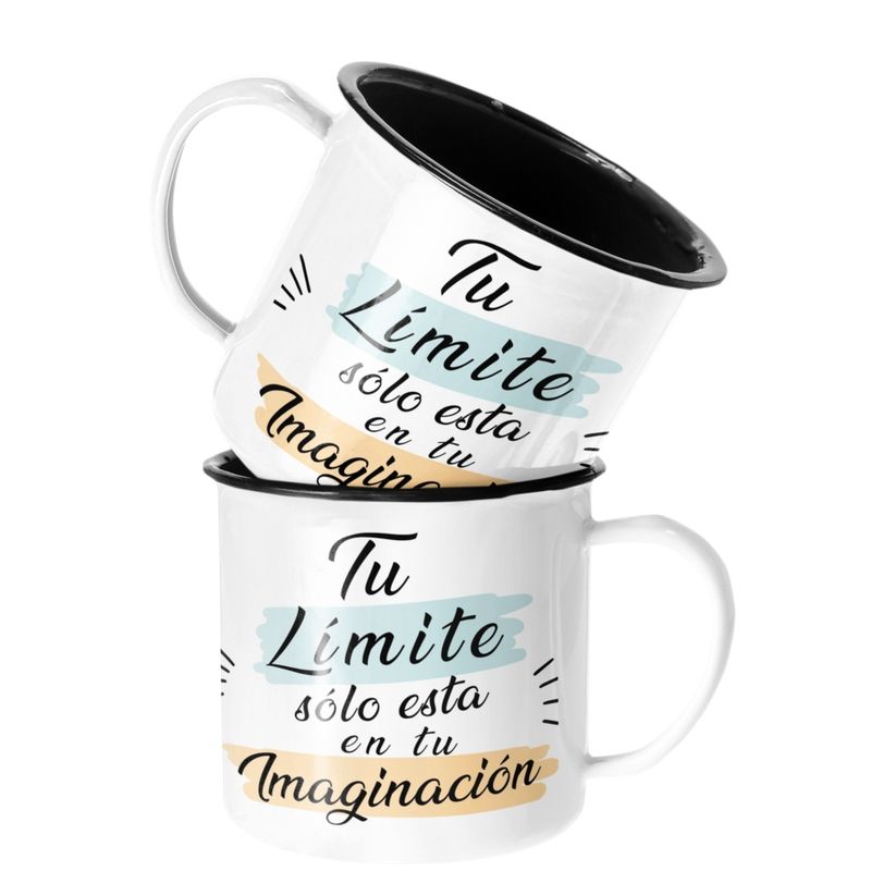 SM - Taza Enlozada Lechera Tu limite solo está en tu imaginacion SM