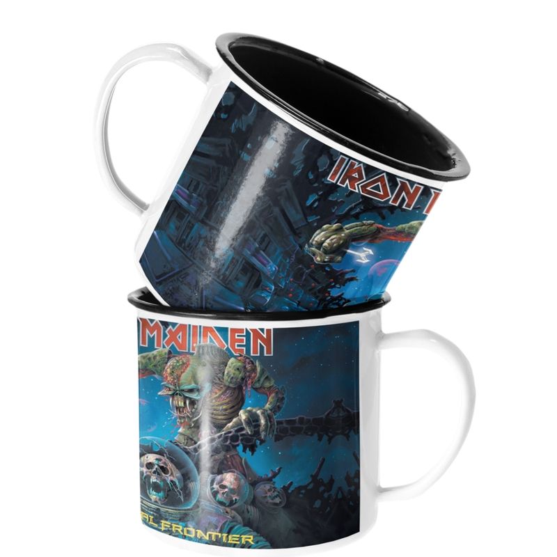 SM - Taza Enlozada Lechera Iron Maiden The Final Frontier Rock SM