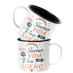 SM - Taza Enlozada Lechera No sueñes tu vida vive tu sueño