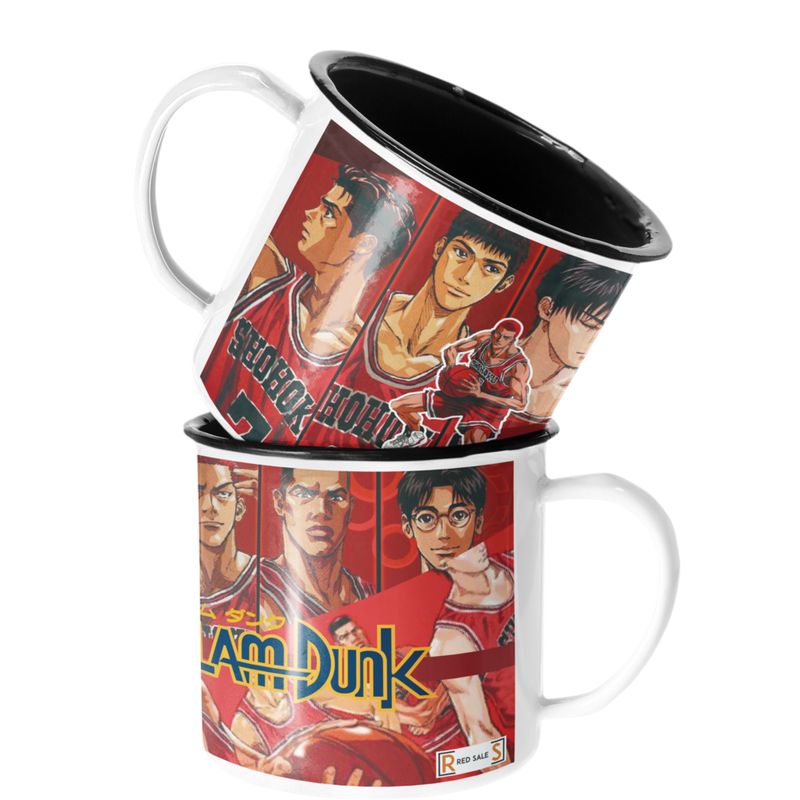 SM - Taza Enlozada Lechera Hanamichi Sakuragi Slam Dunk SM