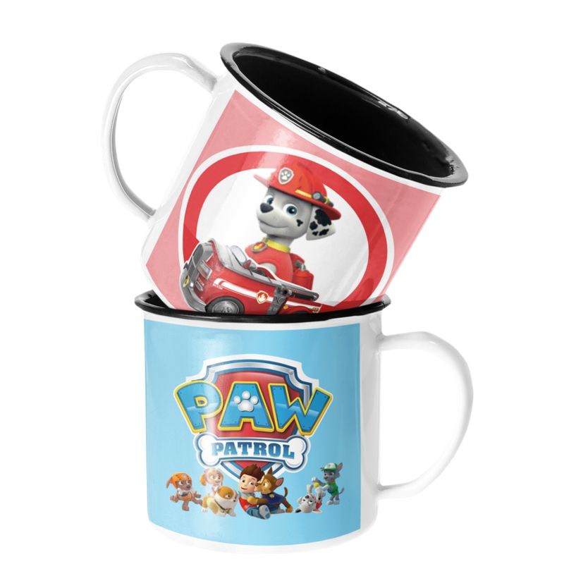 SM - Taza Enlozada Lechera Marshall Auto Bombero Paw Patrol SM