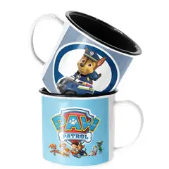 SM - Taza Enlozada Lechera Chase Auto Policia Paw Patrol - Blanco