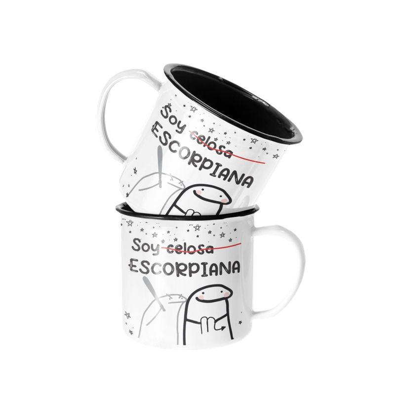 SM - Taza Enlozada Lechera Soy Celosa Escorpiana Horoscopo SM