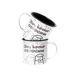 SM - Taza Enlozada Lechera Soy Bipolar Geminiana Horoscopo