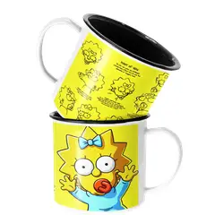 SM - Taza Enlozada Lechera Maggie Simpson Los Simpson - Blanco