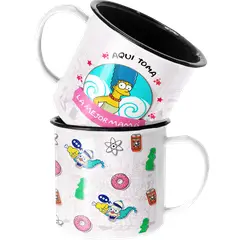 SM - Taza Enlozada Lechera Mejor Mamá Regalo Los SImpsons