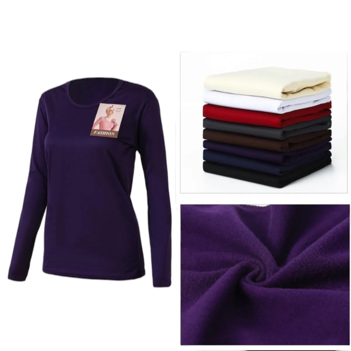 AGW - Pack 3 Camisetas Polar Mujer Basic