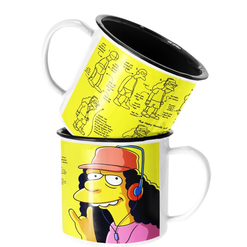 SM - Taza Enlozada Lechera Otto Man Conductor Bus Los Simpson SM
