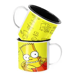 SM - Taza Enlozada Lechera Bart Simpson Los Simpson - Blanco