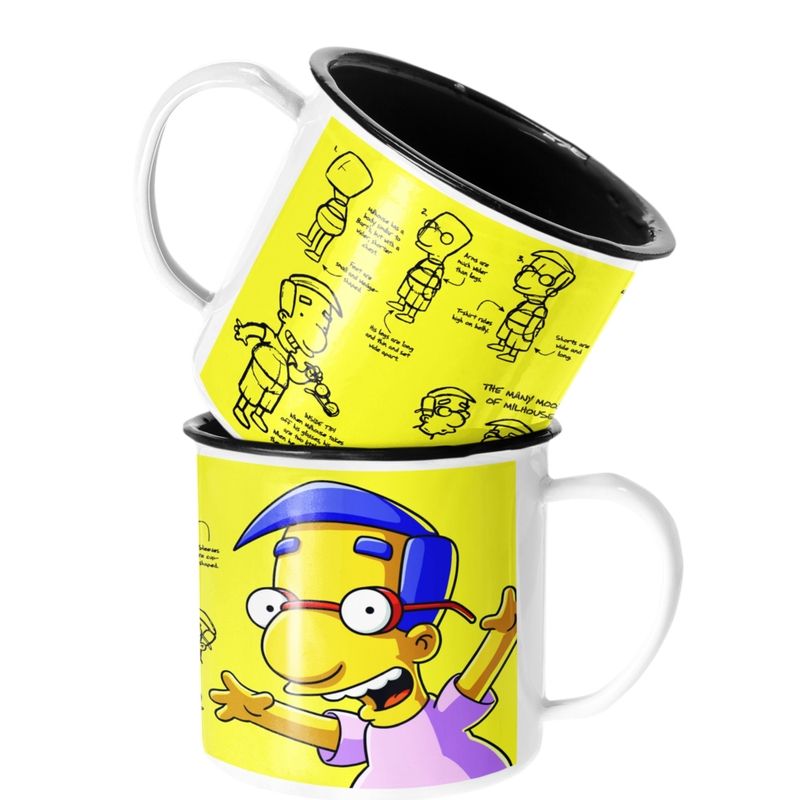 SM - Taza Enlozada Lechera Milhouse Van Houten Los Simpson SM