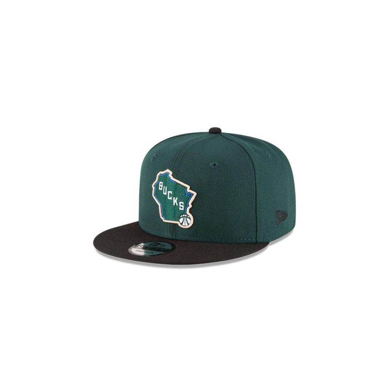 NEW ERA - Jockey Milwaukee Bucks NBA 9fifty Dark Green