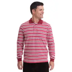 KOTTING - Polera Piqué Listada Rojo