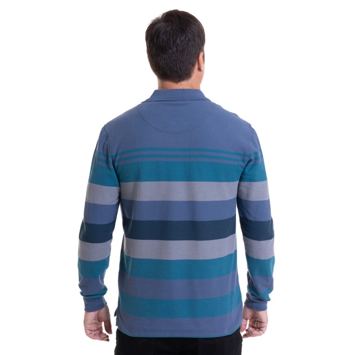 KOTTING - Polera Piqué Listada Azul KOTTING