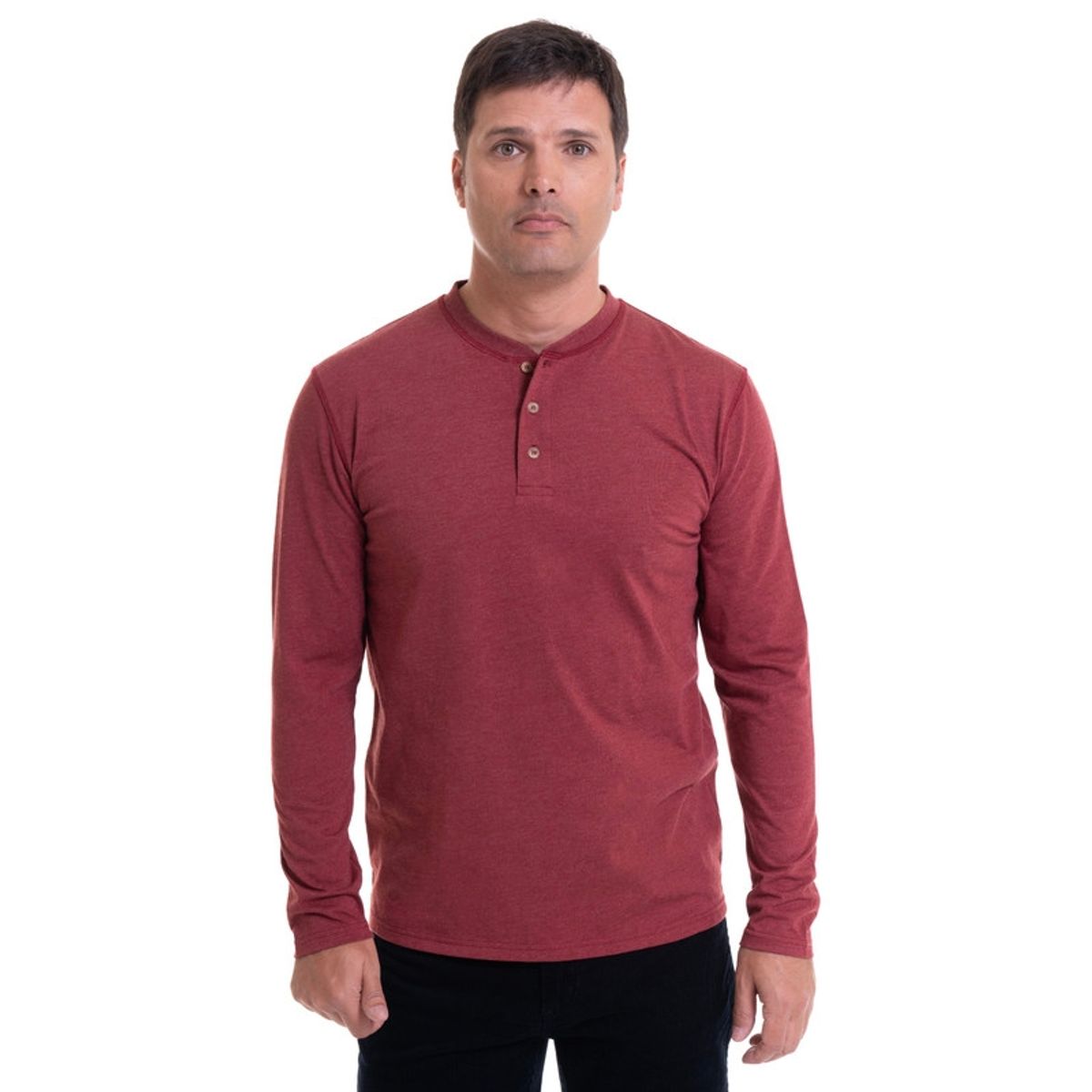 KOTTING - Polera Jersey Botones Rojo KOTTING