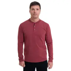 KOTTING - Polera Jersey Botones Rojo