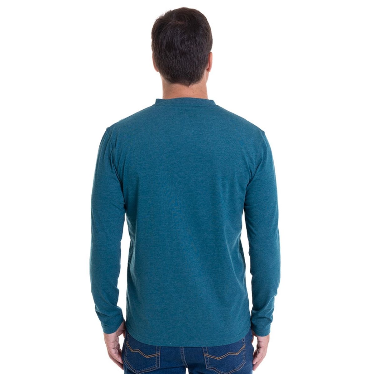 KOTTING - Polera Jersey Botones Verde petróleo KOTTING