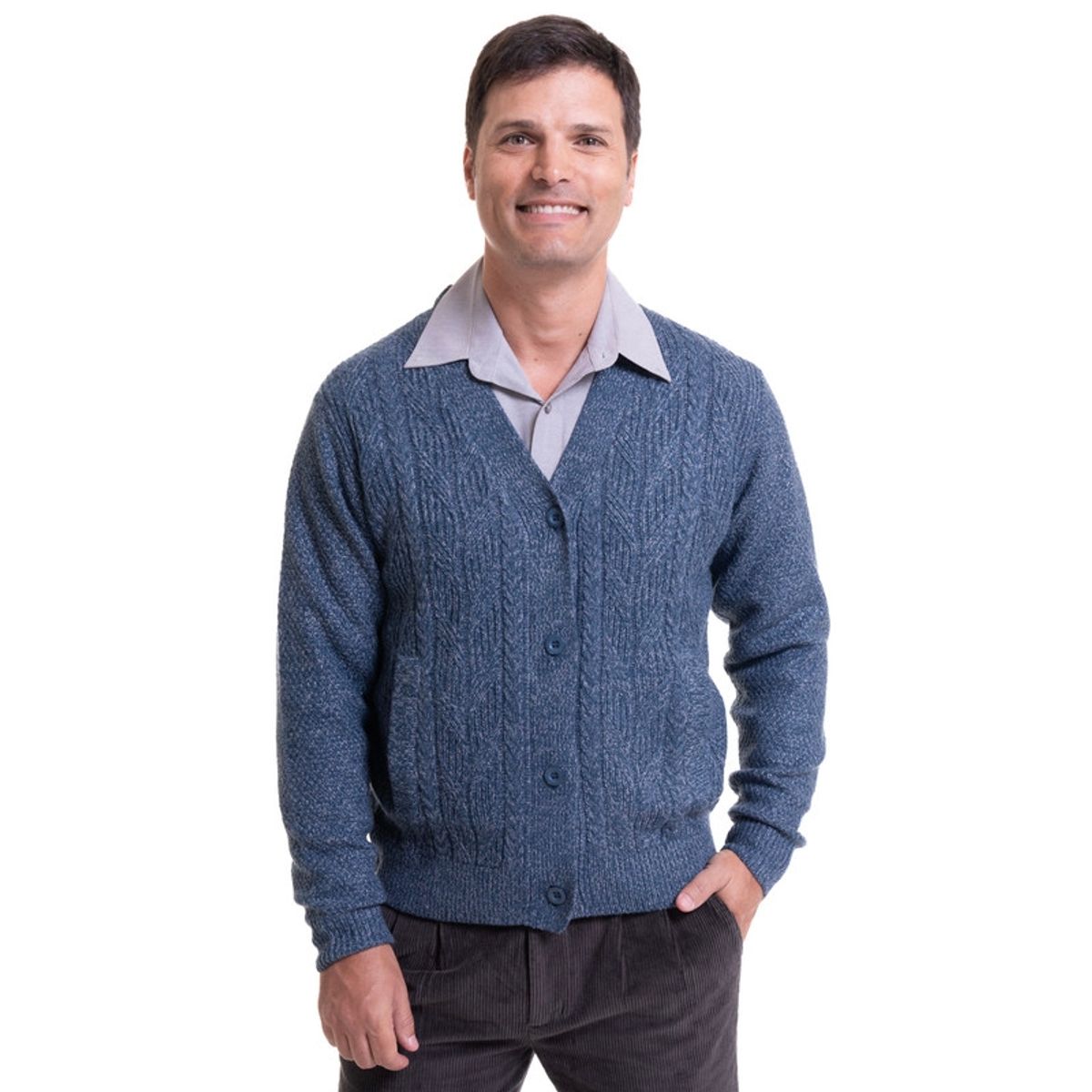 KOTTING - Sweater Cardigan Azul Marino KOTTING.