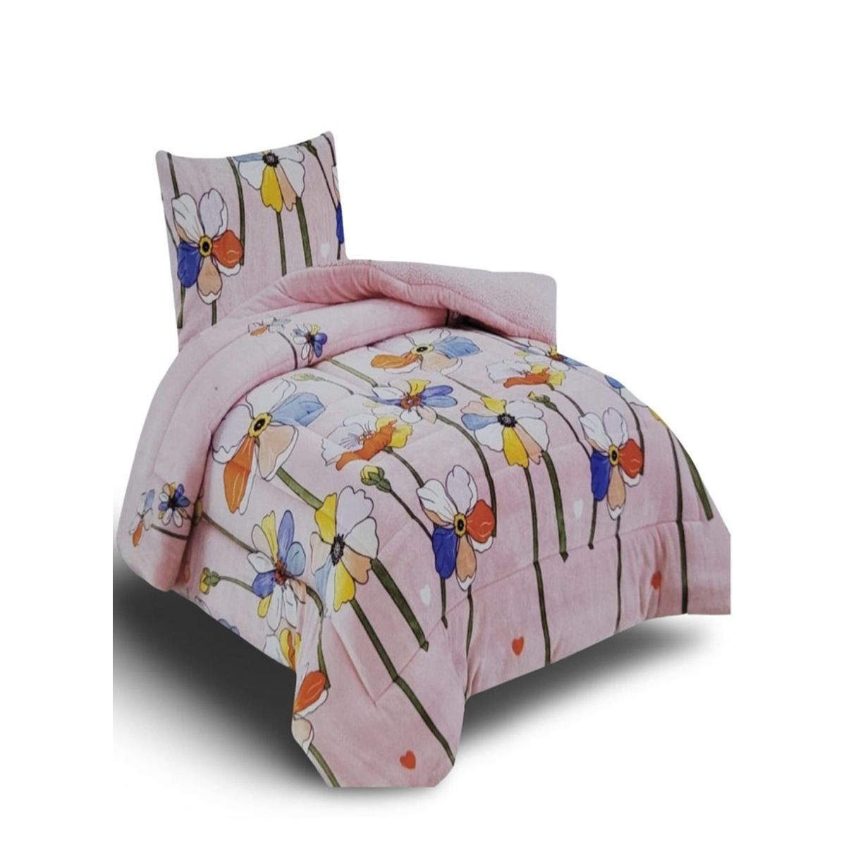 GENERICO - CUBRECAMA CON CHIPORRO PLAZA Y MEDIA