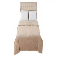 GENERICO - FRAZADAS CON SHERPA CON DISEÑO TEXTURIZADO