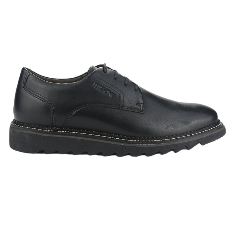 Zapato Hombre Cuero Negro 5877