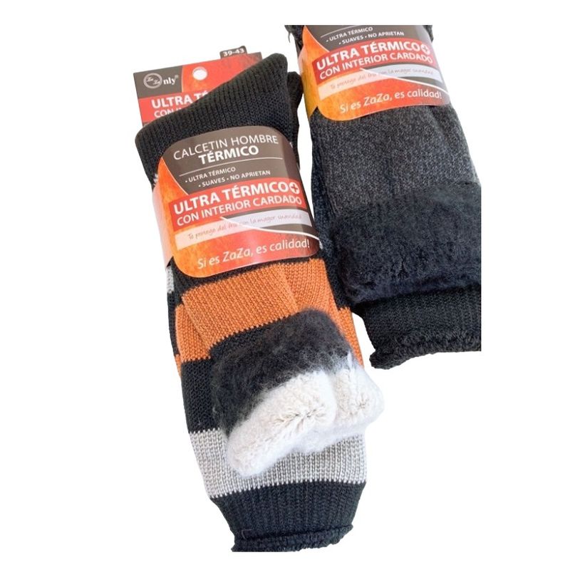 GARSIL - 12 Pares De Calcetines Hombre Ultra Térmico - Diabeticos - Suaves