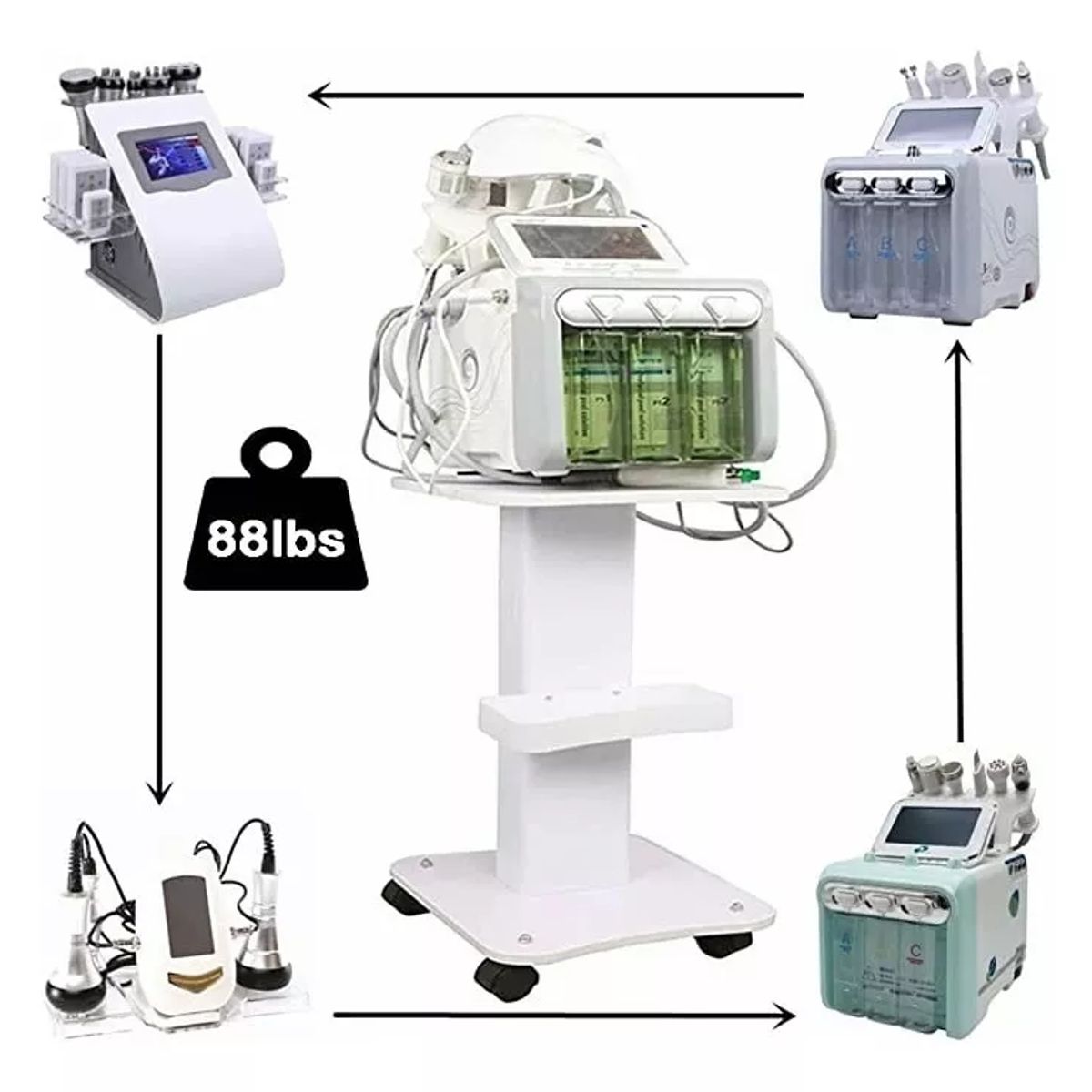 GENERICO - Carro Móvil Estética Spa Soporte Maquinas Mesa Estéticas