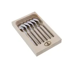 LAGUIOLE - Set 6 cuchara cafe acero
