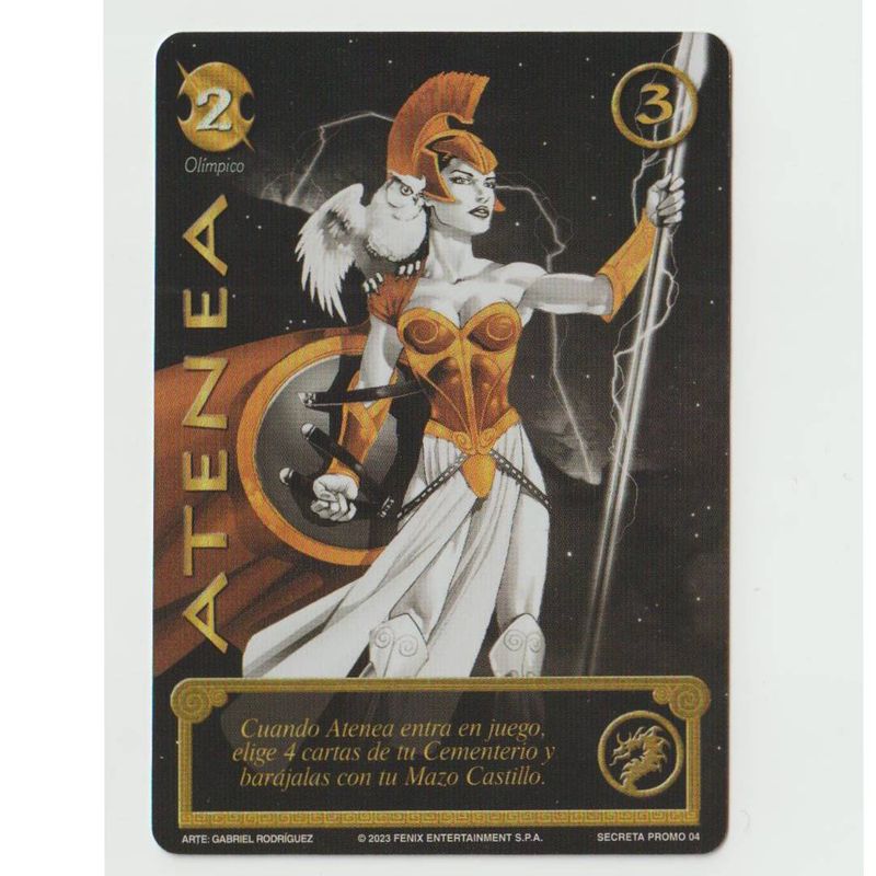MITOS Y LEYENDAS - Carta Promo Secreta Atenea Myl
