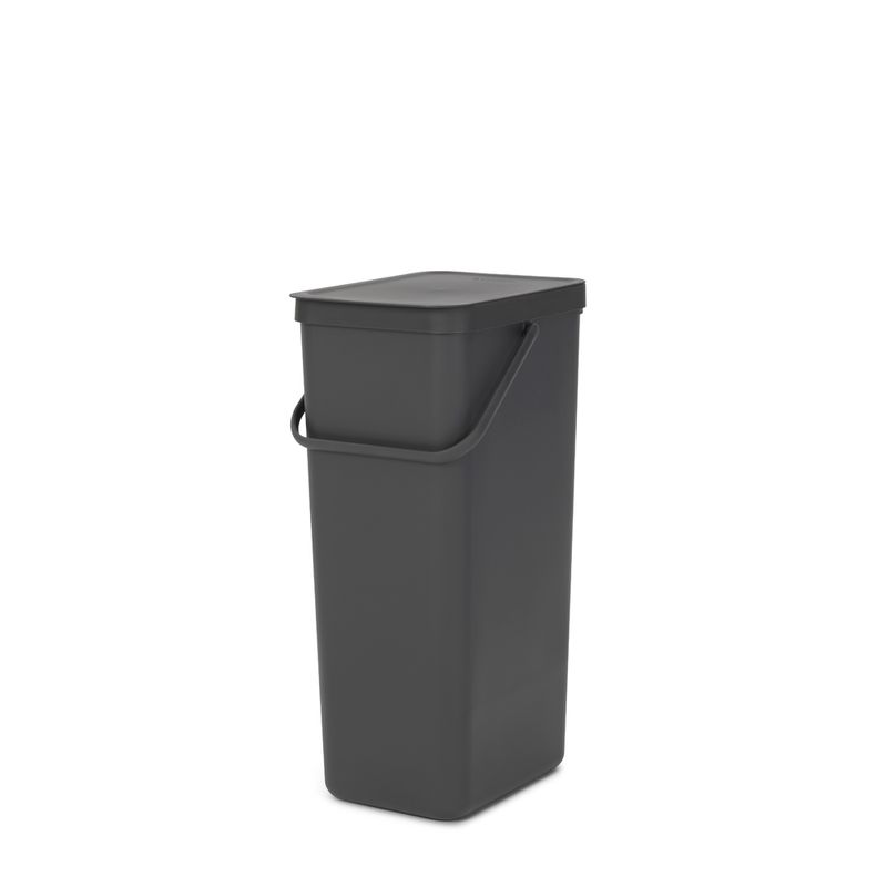 BRABANTIA - Basurero Reciclaje Sort & Go 40 Lt Negro BRABANTIA
