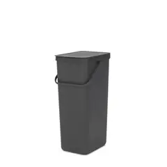 BRABANTIA - Basurero Reciclaje Sort & Go 40 Lt Negro