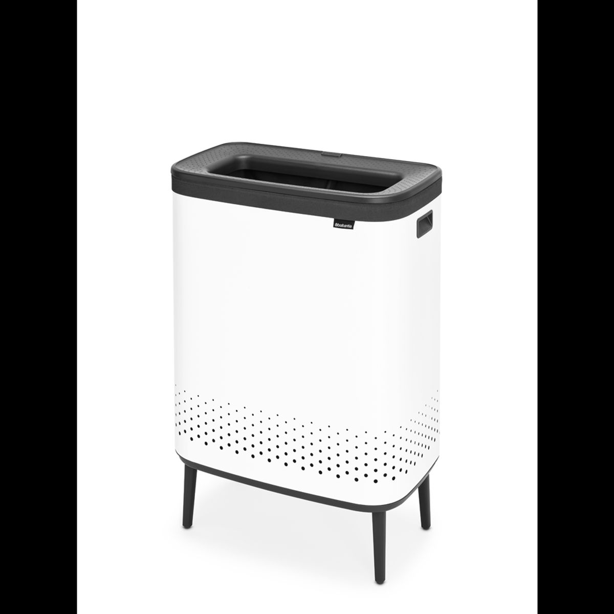 BRABANTIA - Contenedor para ropa Bo Hi 2 x 45 Lt Blanco BRABANTIA
