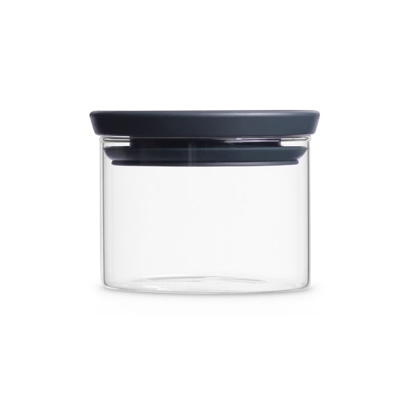 BRABANTIA - Contenedor de vidrio apilable 0,3 Lt Gris BRABANTIA