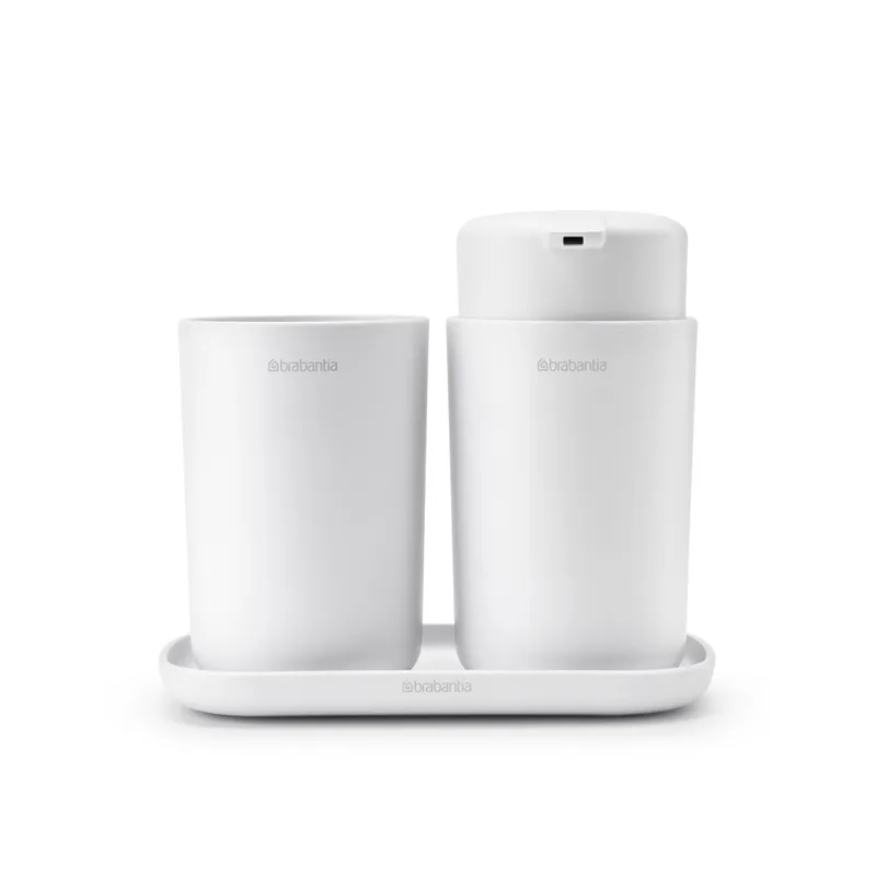 BRABANTIA - Set de accesorios para el baño ReNew Blanco BRABANTIA