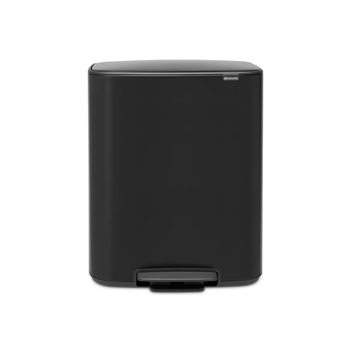 BRABANTIA - Basurero Pedal Bo 2 x 30 Lt Negro BRABANTIA