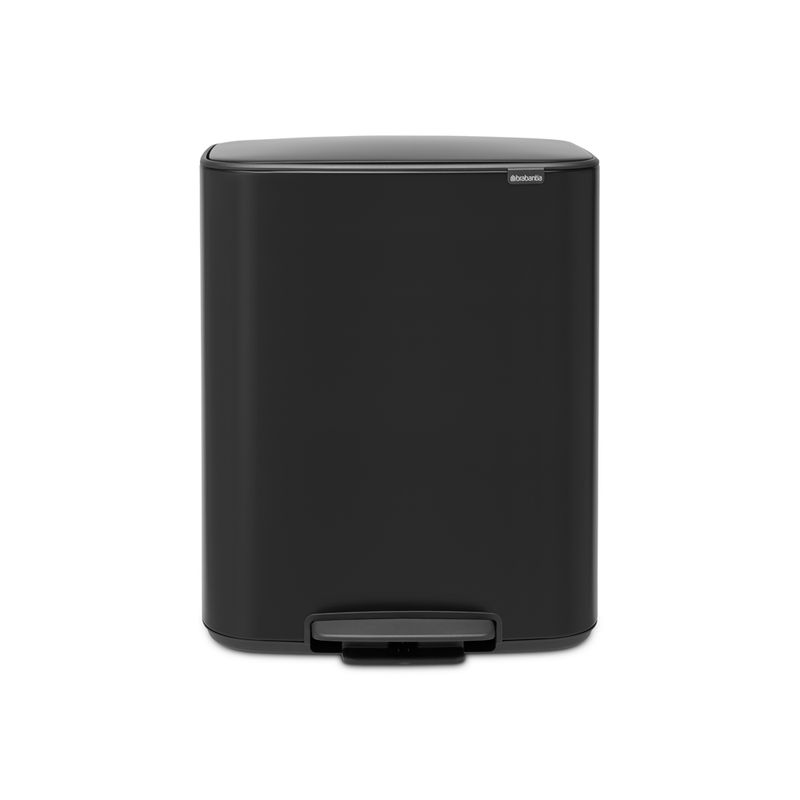 BRABANTIA - Basurero Pedal Bo 2 x 30 Lt Negro BRABANTIA