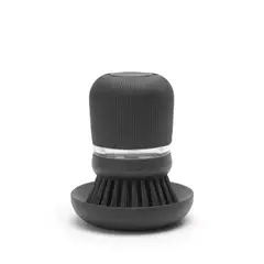 BRABANTIA - Cepillo para platos con dispensador Dark Grey