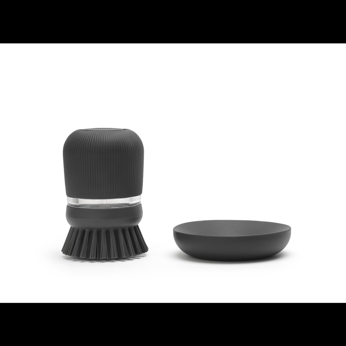 BRABANTIA - Cepillo para platos con dispensador Dark Grey BRABANTIA