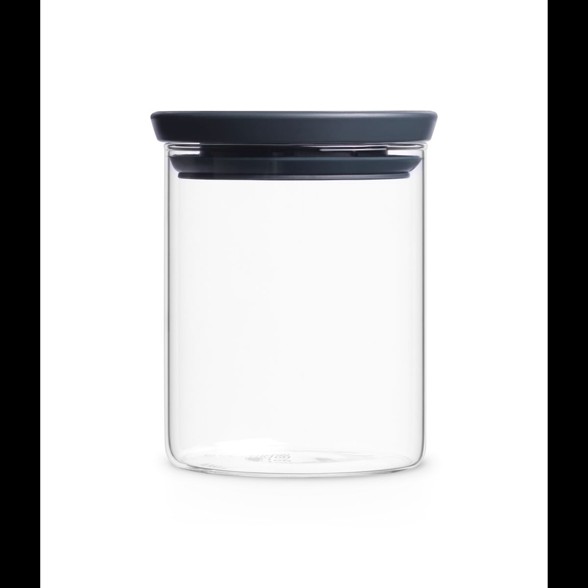 BRABANTIA - Contenedor de vidrio apilable 0,6 Lt Gris BRABANTIA