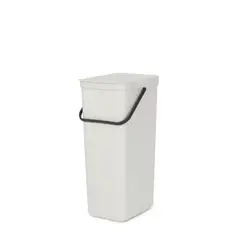 BRABANTIA - Basurero Reciclaje Sort & Go 40 Lt Blanco