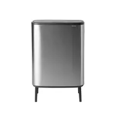 BRABANTIA - Basurero Bo Touch Hi 60 Lt Matt Steel Fingerprint Proof