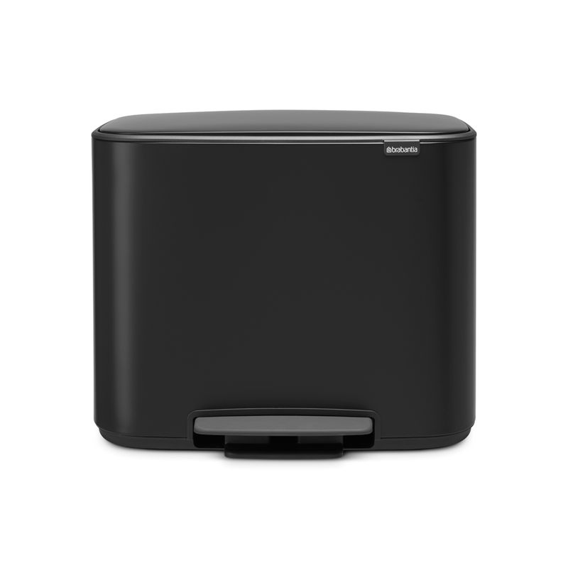 BRABANTIA - Basurero Pedal Bo 11 + 23 Lt Negro BRABANTIA