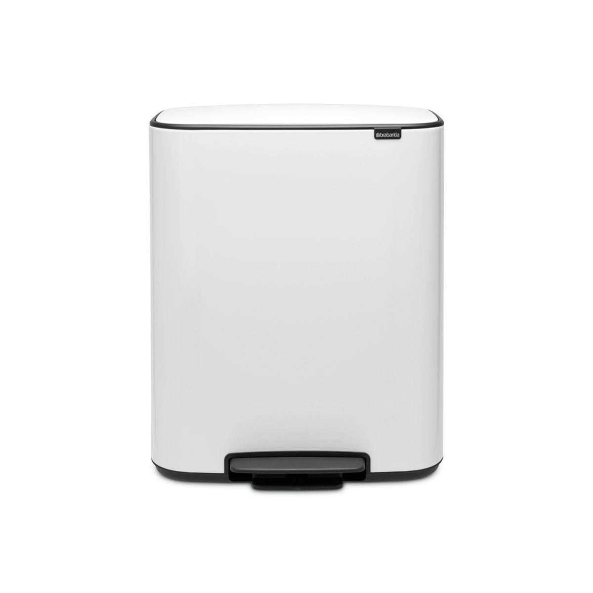 BRABANTIA - Basurero Pedal Bo 2 x 30 Lt Blanco BRABANTIA