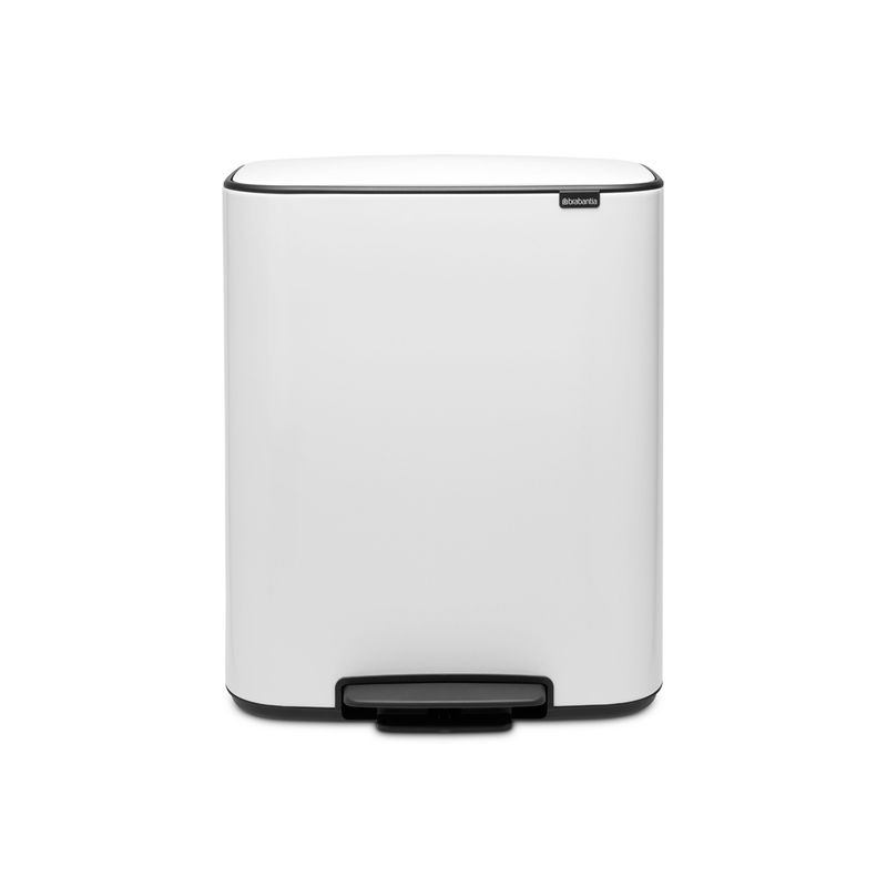 BRABANTIA - Basurero Pedal Bo 2 x 30 Lt Blanco BRABANTIA