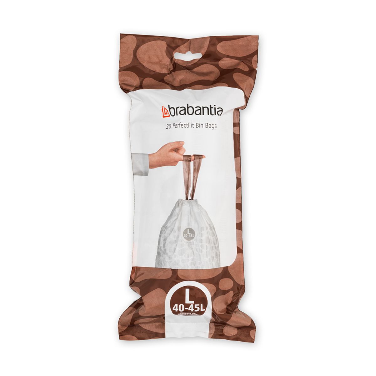 BRABANTIA - Bolsas de basura PerfectFit L 45 Lt BRABANTIA