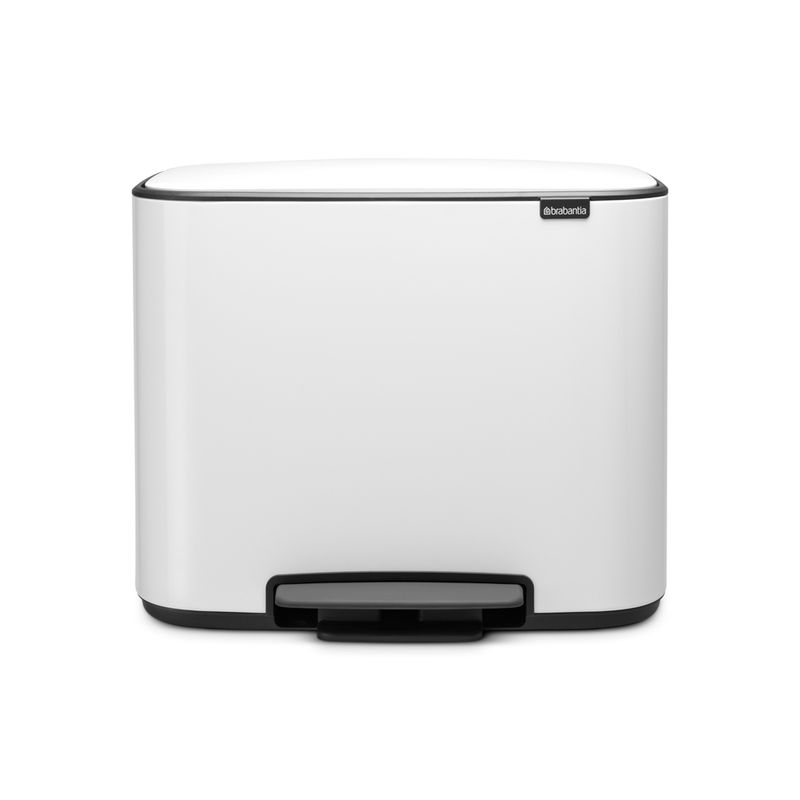 BRABANTIA - Basurero Pedal Bo 11 + 23 Lt Blanco BRABANTIA