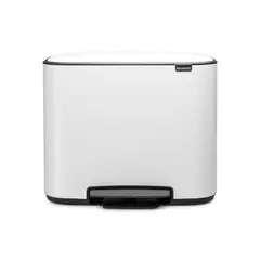 BRABANTIA - Basurero Pedal Bo 11 + 23 Lt Blanco