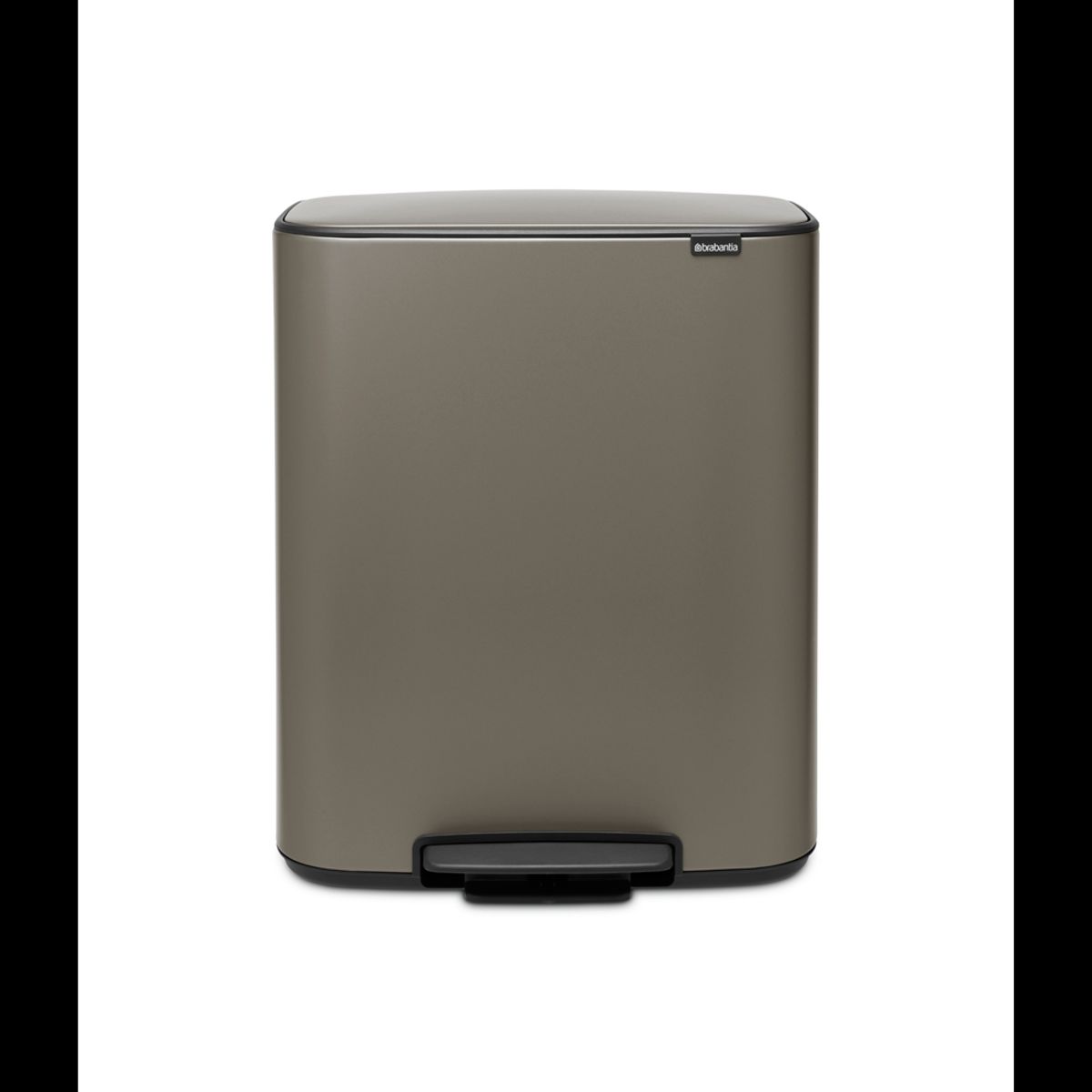 BRABANTIA - Basurero Pedal Bo 60 Lt Gris Oscuro BRABANTIA