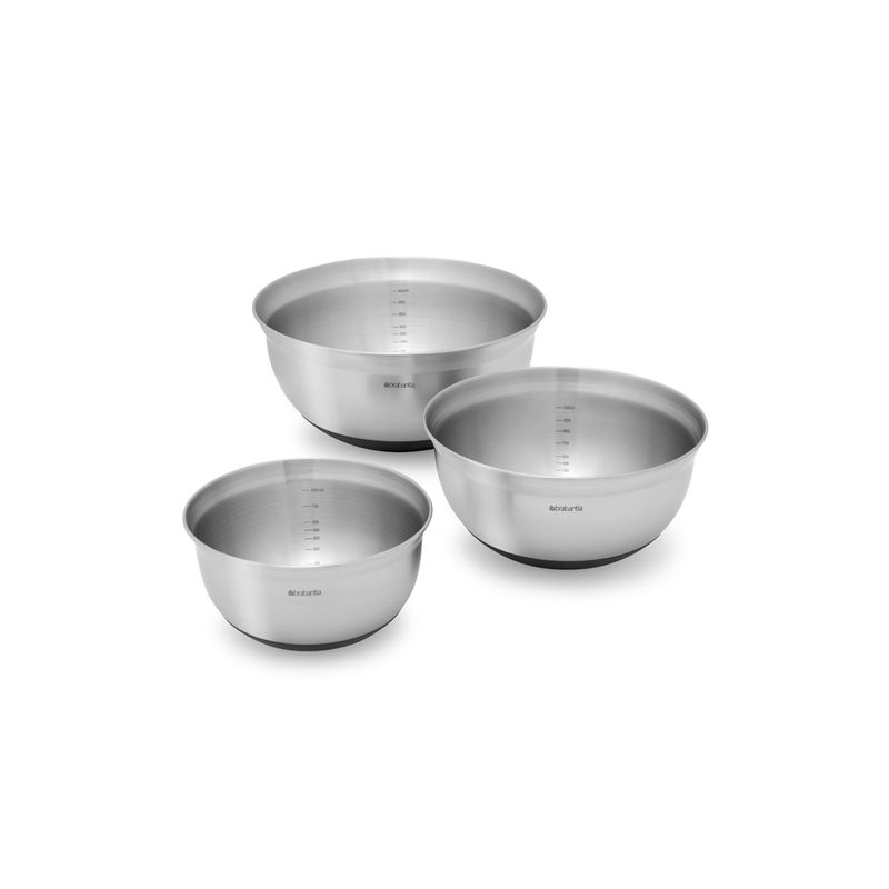 BRABANTIA - Set 3 Fuentes Profile Plateado BRABANTIA