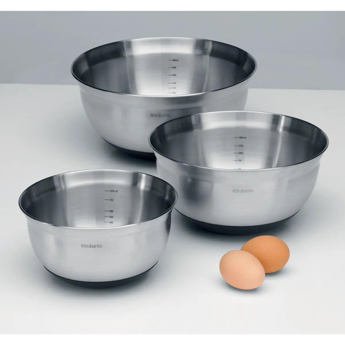 BRABANTIA - Set 3 Fuentes Profile Plateado BRABANTIA